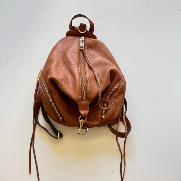 Rebecca Minkoff Julian Medium Tan Leather Backpack - Picture 14 of 14
